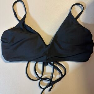 Time and Tru Black Bikini Top